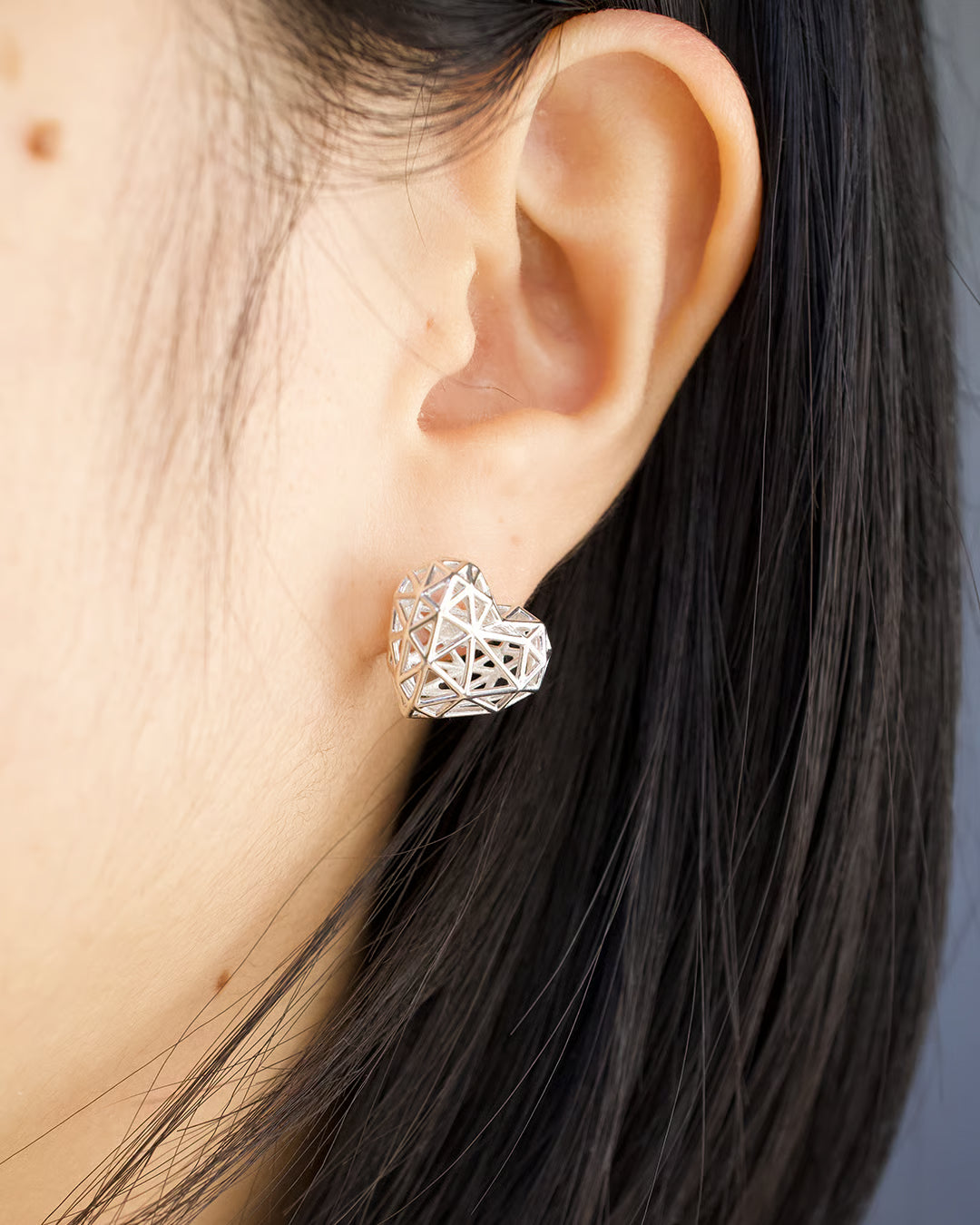 Wireframe Heart Earrings