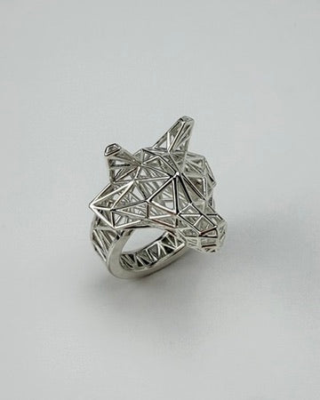 Wolf mesh ring
