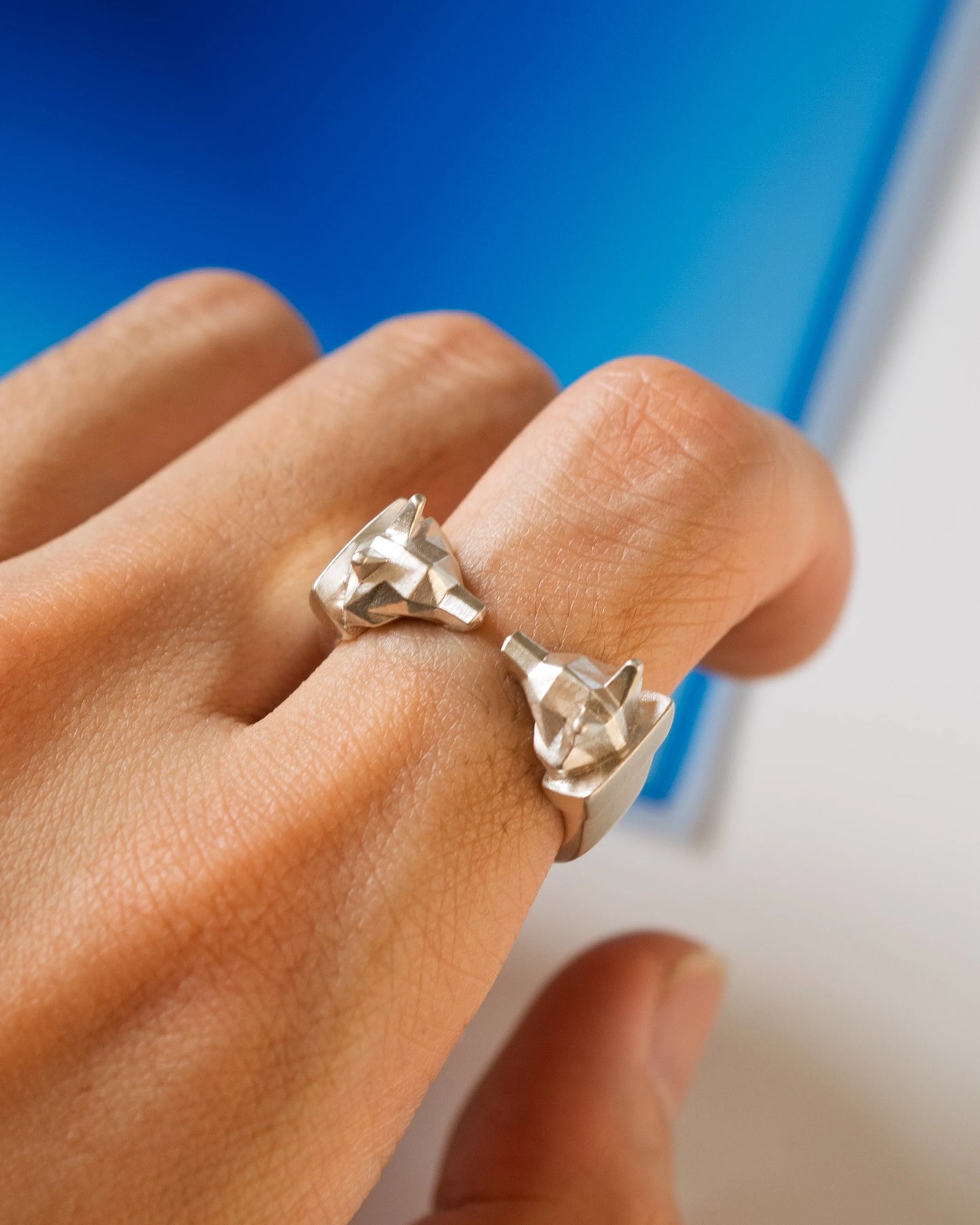 Wolf Face Ring